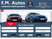 Tablet Screenshot of fmautos.ie